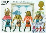 Medieval Mummers on British Postage stamp